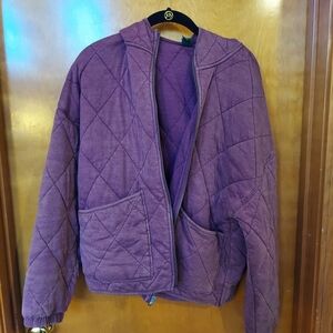 Purple Quilted Jacket